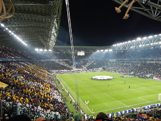 Choreo im Juventus Stadium in Turin
